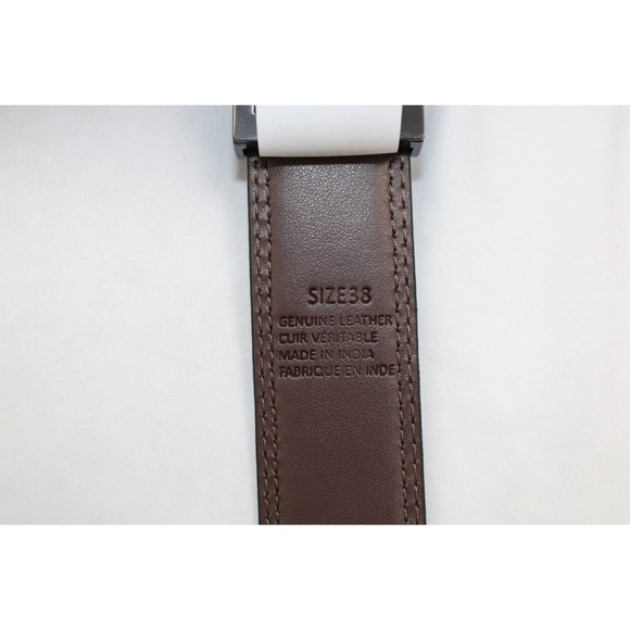 Robert Graham BAROLO REVERSIBLE BELT Black/Brown Leather Men's Size: 38 $98 - Picture 5 of 7